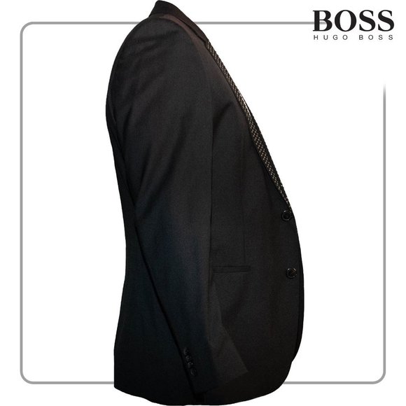 Hugo Boss Red Label Adrisonstuds Men's Black Blazer (size 42R) - Picture 3 of 7